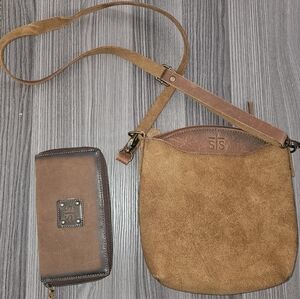 New Leather Cowgirl Crossbody Hobo Bag Shoulder Bag Purse Wallet